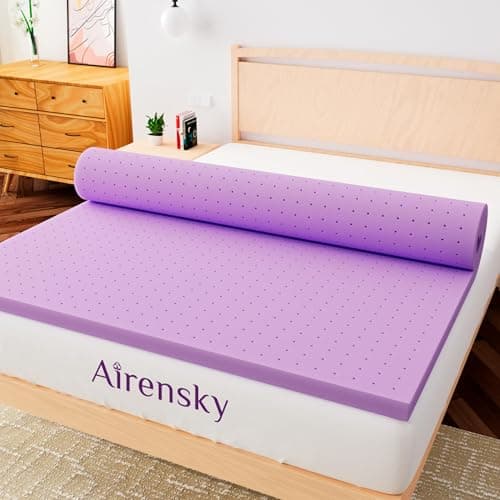 Airensky 2 Inch Cooling Gel Memory Foam Mattress Topper Twin XL Size - CertiPUR-US Certified Bed Topper, Pressure Relief for Back Pain, Breathable Design, Odor-Free (39"x80")