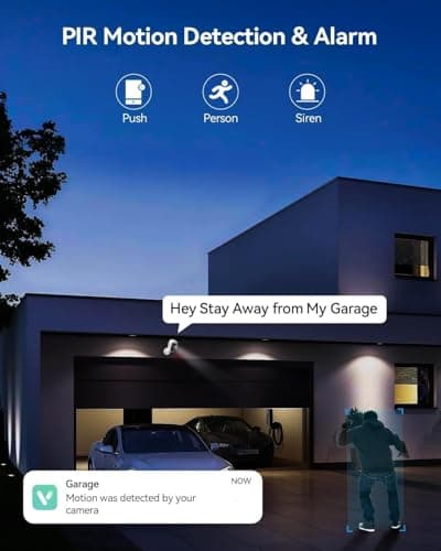 LongPlus Security Cameras Wireless Outdoor, VicoHome Camera Wireless Camera for Home Security, 2 Pack 1080P WiFi Cameras with AI Motion Detection, 2-Way Talk, Cloud/SD Storage 5