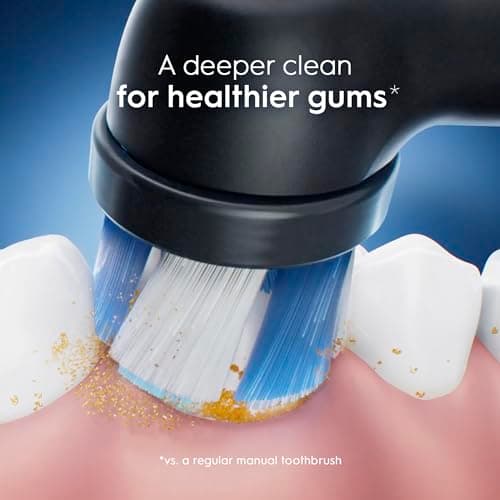 Oral-B iO Series Ultimate Clean Electric Toothbrush Replacement Brush Heads for an Oral-B Electric Toothbrush, 2 Count, Black 5