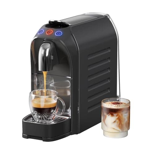 JZ.CAFE Espresso Capsule Machine Single Serve Coffee Maker Compatible with N Original Pods - 20Bar Barista Pump for Home Espresso & Lungo, Kitchen, Office