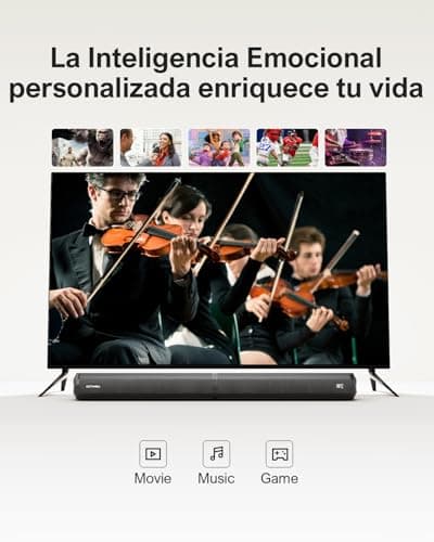 ULTIMEA 2.2ch Sound Bar for Smart TV, Peak Power 100W, 2-in-1 Detachable Sound Bar for TV, App, Bluetooth 5.3 TV Soundbar, 3 EQ Modes, BassMX Technology, HDMI-ARC/Opt/AUX, Apollo S40, 2025 Upgraded 9