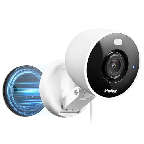Kiwibit 2K Security Camera Indoor/Outdoor, Magnetic Wired Cameras for Home Security, Pet Camera, Baby Monitor, AI Detection, Color Night Vision, 2.4GHz WiFi, SD & Cloud Storage, Works with Alexa