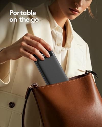 Orfeika Portable Phone Charger, 10000mAh Portable Charger Power Bank with Built-in Cables, Travel Essential Battery Pack Compatible with iPhone, Samsung, Google, iPads, Tablets, etc 7