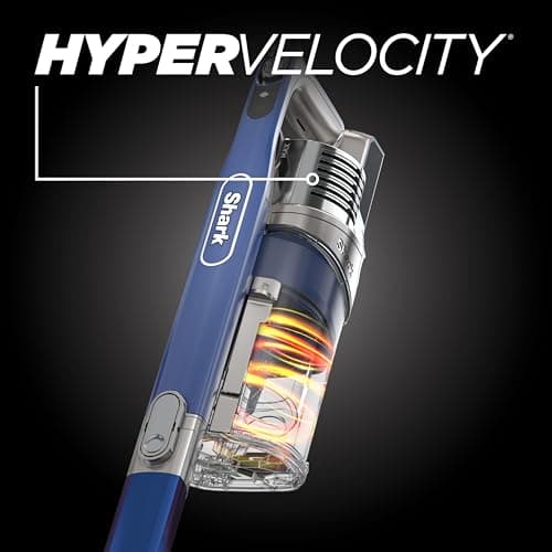 Shark Cordless Vacuum Cleaner with HEPA Filter, Lightweight, Portable, Rechargeable, Powerful Pet Hair Pickup, Removable Handheld, Crevice Tool, Dusting Brush, 50-min Runtime, Blue, IZ363HT 12