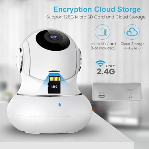 litokam Security Camera Indoor 2K, 360 Pan/Tilt Cameras for Home Security with Motion Detection, Baby Monitor for Pet/Dog with Night Vision, 2.4GHz WiFi Cam with Phone App & 2-Way Audio 9