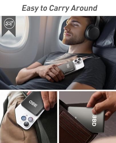 BBD Magsafe Portable Charger,10000mAh Magnetic Power Bank Fast Charging PD 20w with USB C Cable,Slim Magsafe Battery Pack Travel Essential,Wireless Power Bank for iphone 17/16/15/14/13/12 Series 1Pack 7