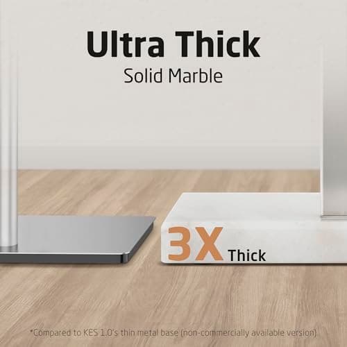 KES 43'' H Standing Towel Rack for Bathroom, Free Standing Towel Rack Floor with Weighted Marble Base 2-Tier, Outdoor Towel Racks Extra High Thick 18/8 Stainless Steel Brushed Finish, BTH232-2 5