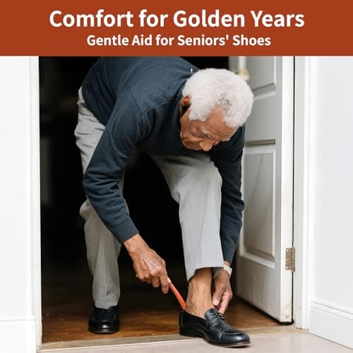 YIZIYAOH 9.05" Plastic Shoe Horn, 2 Pack (Transparent & Brown), Hanging Hole for Easy Storage, Ideal for Seniors, Pregnant, Women, Men,Kids and traveller, Protects Shoe Heel & Reduces Bending Over 5