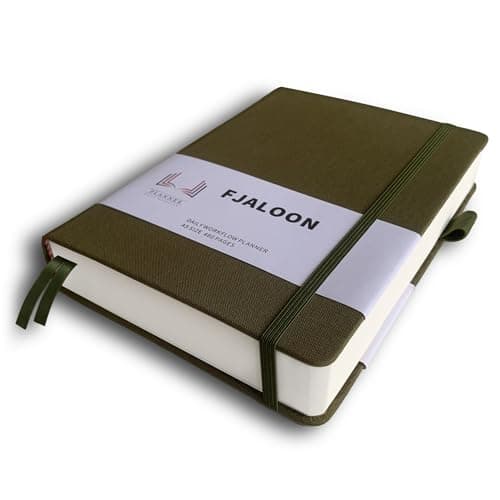 FJALOON ADHD Planners and Journals, ADHD Planner for Adults 2026, ADHD Planner 480 Pages Thick for Desk Work Undated (Olive Green)