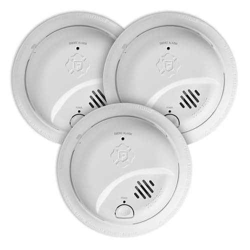 First Alert SMI100-AC, Hardwire Interconnect Smoke Alarm with Battery Backup, 3-Pack