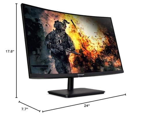 AOPEN by Acer 27HC5UR Pbmiipx 27" 1500R Curved Zero-Frame WQHD (2560 x 1440) Gaming Monitor | AMD FreeSync Premium Technology | Up to 165Hz | 1ms | 2 x HDMI Ports & 1 x Display Port, Black 9