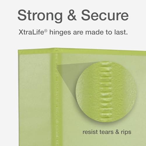 Oxford 3 Ring Binders, Binders for School and Office, 1.5 inch, Slant D Rings, 375 Sheet Capacity, ClearVue Presentation, Non-Stick, PVC-Free, Assorted Pastel Colors, 4-Pack (1002482) 5