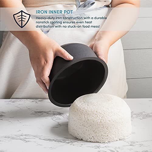 Aroma Housewares Professional 12-Cups (Cooked) / 3Qt. 360° Induction Rice Cooker & Multicooker (ARC-7606B), Black, 12 Cup 6