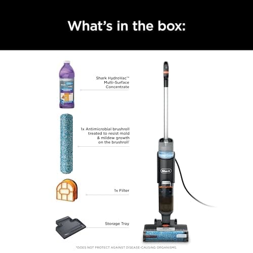 SHARK WD160 HydroVac MessMaster XL 3-in-1 Vacuum, Mop & Self-Cleaning System for Multi-Surface Cleaning, Perfect Hardwood, Tile, Marble, Area Rug (RENEWED) 8