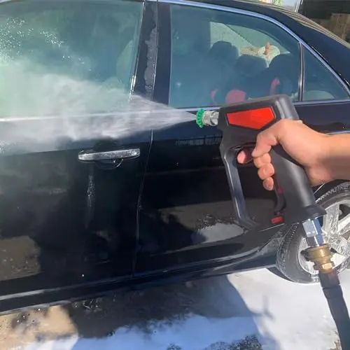 RIDGE WASHER Pressure Washer Gun 5000 PSI, 12 GPM, High Pressure Spray Gun with 1/4" Quick Connector, 3/8'' Quick Connect, M22-14 mm and M22-15 mm Fitting 7