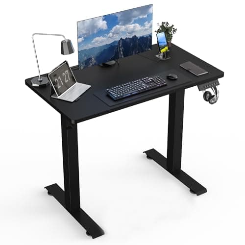ExaDesk 35 * 20 Electric Standing Desk, Adjustable Height Sit Stand Up Desk, Motorized Home Office Computer Gaming Workstation Desk