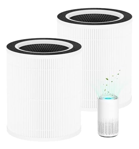 Hichoryer VK-6067B H13 True HEPA Replacement Filter, Compatible with HOKEKI VK-6067B and Vremi Air Purifier, 3-in-1 H13 Grade True HEPA and Activated Carbon Filter, 2Pack