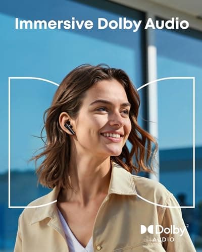 soundcore Liberty 5 by Anker, Noise-Cancelling Wireless Earbuds, 2x Stronger Voice Reduction, Real-Time Adaptive Noise Cancellation, Fast Charging, Dolby Audio, 6-Mic AI Clear Calls, Long Battery Life 4