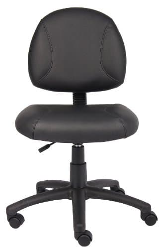 Boss Office Products Posture Task Chair Without Arms in Black, Low-Back (B305) 6