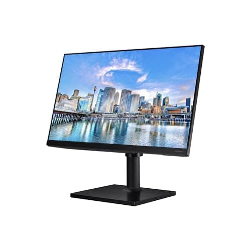 SAMSUNG FT45 Series 24-Inch FHD 1080p Computer Monitor, 75Hz, IPS Panel, HDMI, DisplayPort, USB Hub, Height Adjustable Stand, 3 Yr WRNTY (LF24T454FQNXGO),Black 18