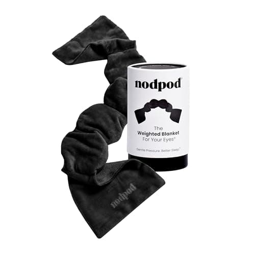 Nodpod Gentle Pressure Sleep Mask | Patented Light Blocking Design for Sleeping, Traveling & Relaxation - Black Onyx