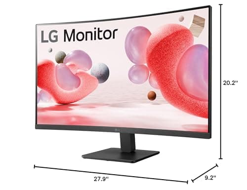 LG 32MR50C-B Curved Monitor 32-Inch FHD 100Hz AMD FreeSync OnScreen Control Dynamic Action Sync Black Stabilizer Tilt Stand (HDMI) - Black 10
