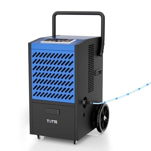 TOTTE 160 Pint Commercial Dehumidifier with Pump up to 8000Sq. Ft, 24H Timer, 20-90% Humidity Control, Dehumidifiers with drain hose, Auto Defrost, Auto Restart, for Basement, Industrial,Crawl Space 9