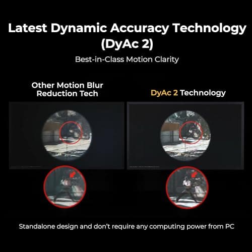 BenQ Zowie XL2546X+ 24.1 Fast TN 280Hz Gaming Monitor for Esports, Motion Clarity DyAc 2, 1080p, XL Setting to Share, S Switch, Shielding Hood, Industrial Grade Bearing Height Adjustment 7