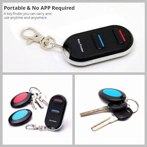 VODESON Key Finder TV Remote Control Finder, No Smartphone Needed Easy to Use Suitable for The Elderly 80dB RF Locator Device,Key Finders Make Noise Keychain Tracker/Wallet Finder 5