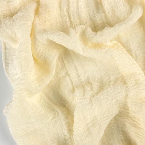 FEXIA Beige Table Runner Ivory Cheesecloth Table Runner 30x118 Inches Rustic Gauze for Easter Decor Wedding Baby Shower Bridal Shower First Communion Home Decorations 5