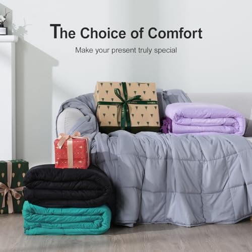 Lofus Weighted Blanket for Adults 10 lbs 60"x 80" Queen Size, Breathable All-Season Weighted Heavy Blankets, Soft Microfiber with Premium Glass Beads for Sleeping, Grey 8