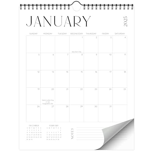 Beautiful 2025 Wall Calendar - Runs from June 2024 until December 2025 – 14.5"x11.5" 2024-2025 Office Wall Calendar for Easy Organizing