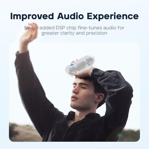 Tribit XSound Go Bluetooth Speaker, 16W Portable Wireless Speaker with Loud Sound, 24H Playtime, IPX7 Waterproof, Custom EQ, XBass, BT5.3, TWS Pairing, Type-C, Outdoor/Home/Travel/Beach/Shower (Black) 7