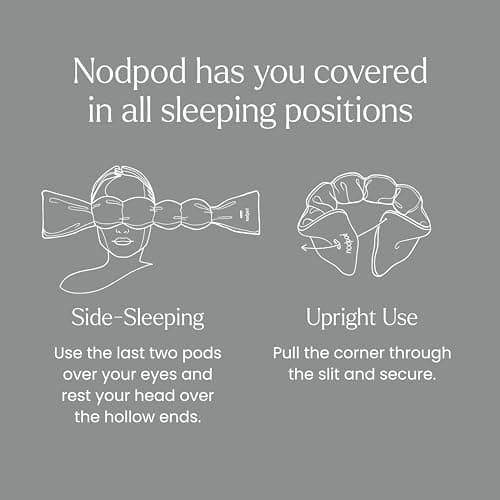 Nodpod Gentle Pressure Sleep Mask | Patented Light Blocking Design for Sleeping, Traveling & Relaxation - Elephant Gray 5