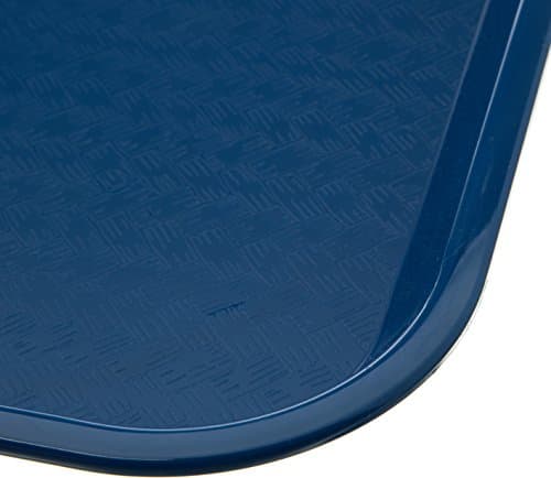 Carlisle FoodService Products Cafe Fast Food Cafeteria Tray with Patterned Surface for Cafeterias, Fast Food, And Dining Room, Plastic, 17.87 X 14 X 0.98 Inches, Blue 6