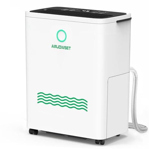 Dehumidifier for Home 2500 Sq.Ft, AIRJOWSET 30 Pints Dehumidifiers 0.6 Gallon Water Tank with Drain Hose and 24H Timer Adjustable Humidity, Dehumidifier for Basement Bedroom Bathroom