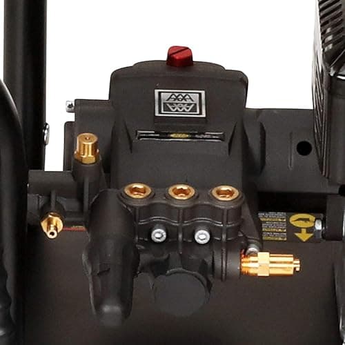 SIMPSON Cleaning PS3228 PowerShot 3300 PSI Gas Pressure Washer, 2.5 GPM, Honda GX200 Engine, Includes Spray Gun and Extension Wand, 5 QC Nozzle Tips, 5/16-inch x 25-foot MorFlex Hose, 49-State 12