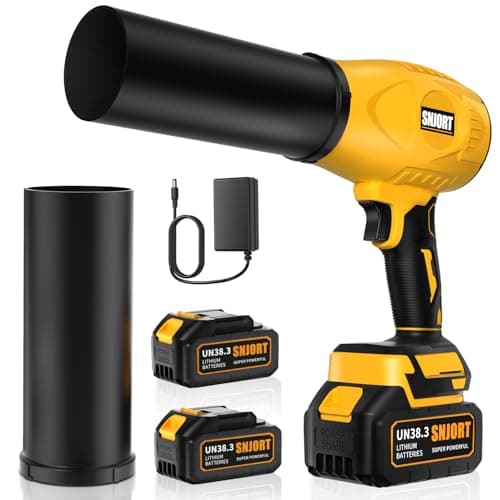 Leaf Blower Cordless with Battery and Charger, 300,000 RPM, Extended Nozzle, Lightweight Handheld Design, Turbo Jet Blower for Patio Cleaning,car Blowing Water, Lawn Care, Blowing Leaves and Dust