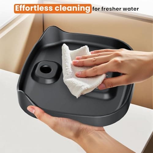 Cat Water Drinking Fountain 75oz - Ultra Quiet Pet Water Dispenser with Isolated Pump, 4-Stage Filtration (2 Filters), Flowing Water for Cats & Small Dogs, Fountain and Stream Modes 6