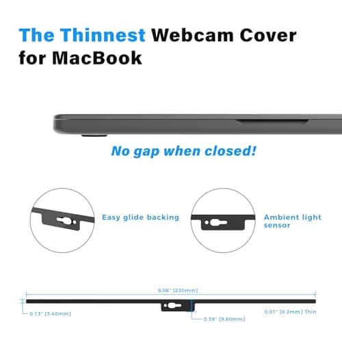 Eyebloc Laptop Webcam Cover Slide - Magnetic Privacy Slider & Webcam Privacy Cover - Ultra-Thin Design & Camera Blockers - Sleek Steel Construction 5