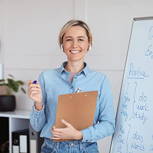 3 Clipboards, Legal Size Clipboard, 9" x 15.5" Clipboard, Clip Board with Metal Clip, Long clipboard, Large Sturdy Clip, Heavy Duty high Capacity Durable Wooden clipboard, Smooth Writing Surface 7
