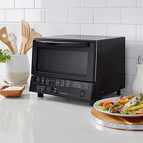Panasonic FlashXpress Toaster Oven Countertop, 4-Slice Compact Size with Double Infrared Heating, 6 Auto Cook Options and Precise Temperature Control, 1300W - NB-G110P-K (Black) 9