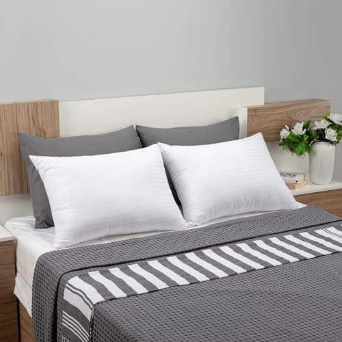 Utopia Bedding Pillows Standard Size Set of 2 (White), Hotel Pillows, Cooling Pillow for Side, Back or Stomach Sleepers 5