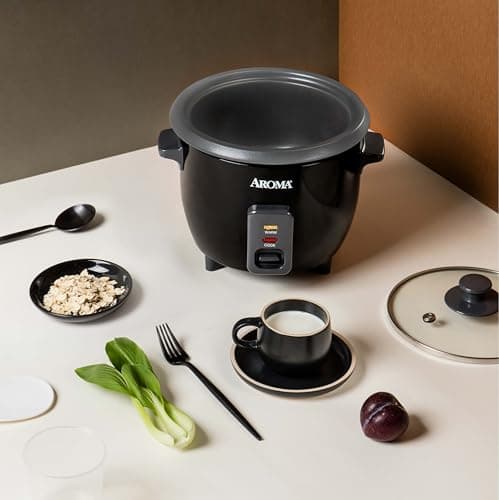 Aroma Housewares 1.5Qt. Rice & Grain Cooker (ARC-363NGB),Black,6-Cup Cooked / 3-Cup Uncooked 7