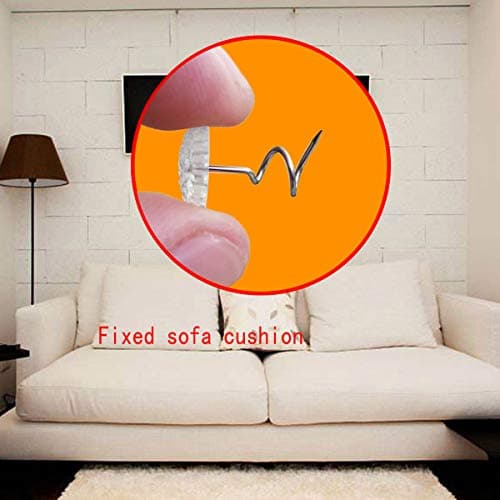 TTSAM Twist Pins with Clear Heads, Ideas Bedskirt Pins for Holds Bedskirts, Drapes, Slipcovers and Other Fabric and Materials Securely in Place(Pack of 50) 6