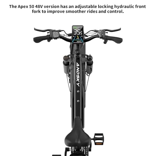 ANDSKY Apex 50 Electric Bike 12 31 (48V Standard, Black) 8