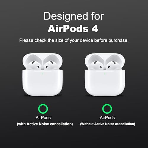 RFUNGUANGO for AirPods 4th Generation Case, Compatible with AirPods 4th Generation Case (2024), Military-Grade Drop Protection, Comes with Cleaning Kit, Comes with Phone Holder Function -Black 7