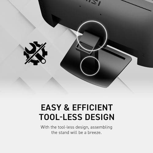 MSI PRO MP223, 22-inch VA 1920 x 1080 (FHD) Computer Monitor, 100Hz, Adaptive-Synch, HDMI, Video Port, VESA Mountable, Less Blue Light, Tilt, 1ms, Black 8