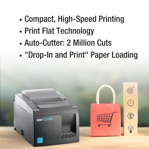 Star Micronics TSP143IIIW Wi-Fi (WLAN) Thermal Receipt Printer with Wireless Access Point, WPS, Cutter, and Internal Power Supply - Gray 6