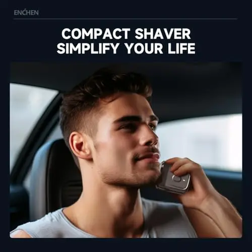 ENCHEN Electric Shavers for Men – Portable, Waterproof, Rechargeable Dual-Head Design, Close & Smooth Shaves, Travel-Size Pocket Fit for Men 9